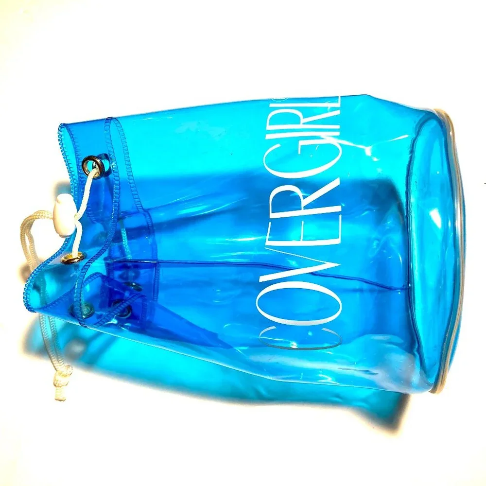 CoverGirl Plastic Duffle Bag with rope closure